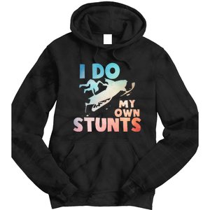 Funny Snowmobile  i do my own stunts  Art For Snow Mobile  Tie Dye Hoodie