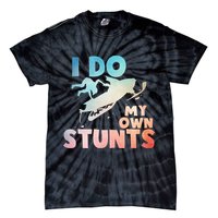 Funny Snowmobile  i do my own stunts  Art For Snow Mobile  Tie-Dye T-Shirt