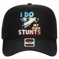 Funny Snowmobile  i do my own stunts  Art For Snow Mobile  Trucker Hat