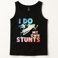 Funny Snowmobile  i do my own stunts  Art For Snow Mobile  Tank Top
