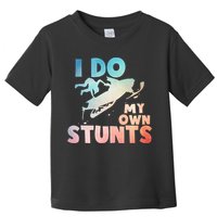 Funny Snowmobile  i do my own stunts  Art For Snow Mobile  Toddler T-Shirt