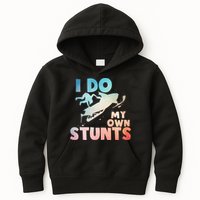 Funny Snowmobile  i do my own stunts  Art For Snow Mobile  Kids Hoodie