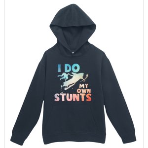 Funny Snowmobile  i do my own stunts  Art For Snow Mobile  Urban Pullover Hoodie