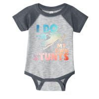 Funny Snowmobile  i do my own stunts  Art For Snow Mobile  Infant Baby Jersey Bodysuit