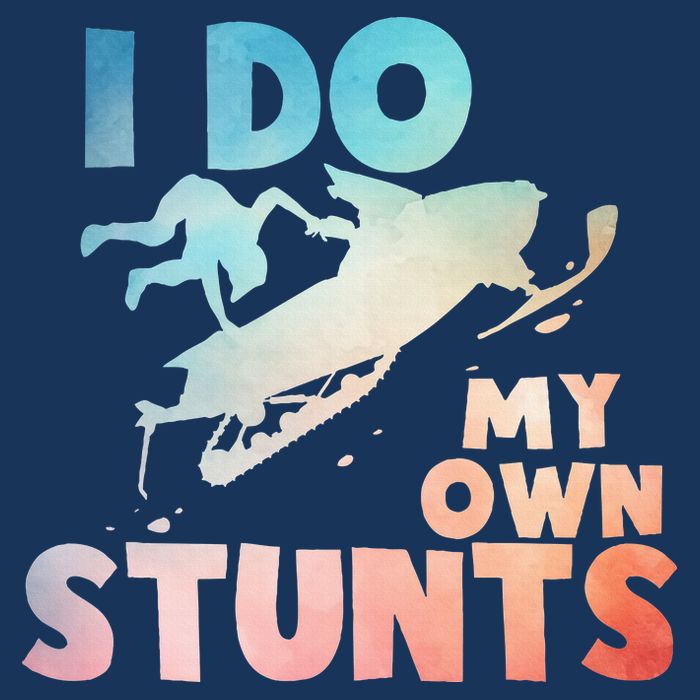 Funny Snowmobile  i do my own stunts  Art For Snow Mobile  Infant Baby Jersey Bodysuit