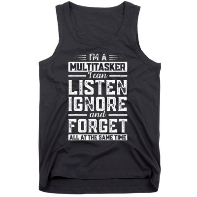 Funny Sarcastic IM A Multitasker Funny Saying Tank Top