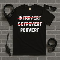 Funny Sarcastic Introvert Extrover Pervert T-Shirt