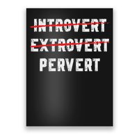 Funny Sarcastic Introvert Extrover Pervert Poster