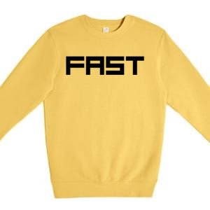 Fast Speed In Life And Business Success And Happiness Cute Gift Premium Crewneck Sweatshirt