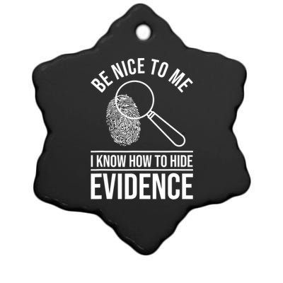 Forensic Science Investigator Gift Forensic Scientist Gift Ceramic Star Ornament