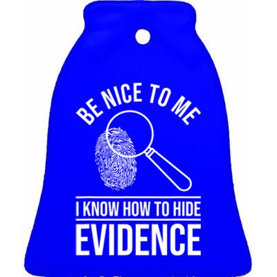 Forensic Science Investigator Gift Forensic Scientist Gift Ceramic Bell Ornament