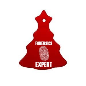 Forensic Science Investigator Funny Gift Scientist Forensics Expert Funny Gift Ceramic Tree Ornament