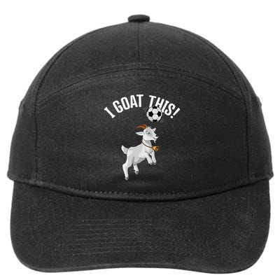 Funny Soccer I Goat this Ball for Goat Lover & Soccer Player 7-Panel Snapback Hat