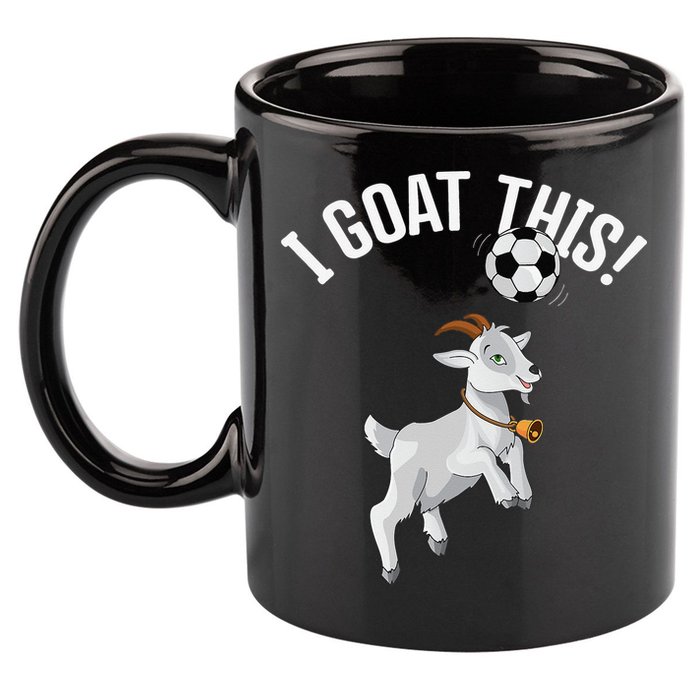 Funny Soccer I Goat this Ball for Goat Lover & Soccer Player 11oz C Handle Ceramic Mug