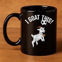 Funny Soccer I Goat this Ball for Goat Lover & Soccer Player 11oz C Handle Ceramic Mug