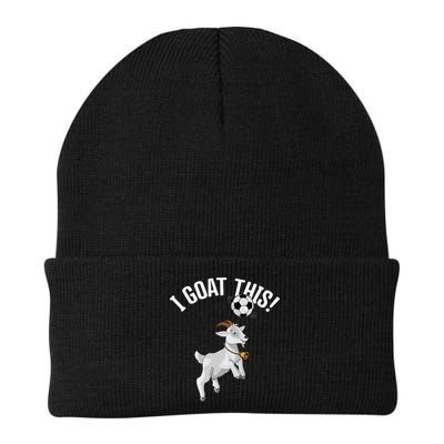 Funny Soccer I Goat this Ball for Goat Lover & Soccer Player Beanie