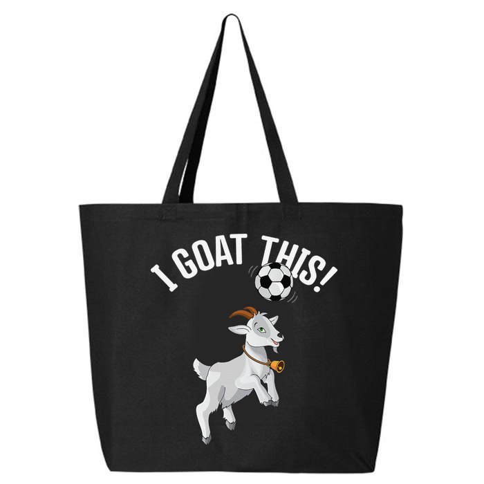 Funny Soccer I Goat this Ball for Goat Lover & Soccer Player 25L Jumbo Tote