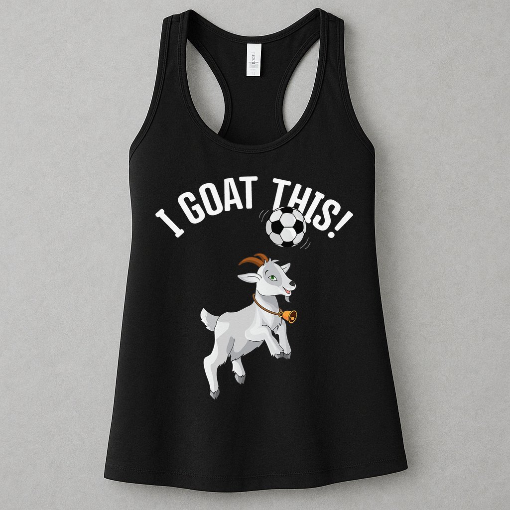 Funny Soccer I Goat this Ball for Goat Lover & Soccer Player Womens Tank Top