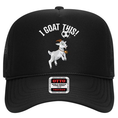 Funny Soccer I Goat this Ball for Goat Lover & Soccer Player Trucker Hat