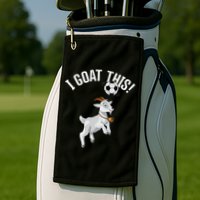 Funny Soccer I Goat this Ball for Goat Lover & Soccer Player Golf Towel