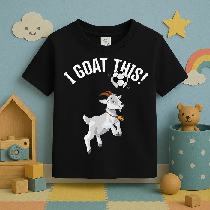 Funny Soccer I Goat this Ball for Goat Lover & Soccer Player Toddler T-Shirt