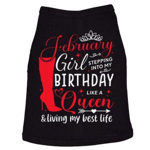 February Stepping into My Birthday Aquarius Queen Doggie Tank