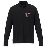 Funny Say It To My Face Kamalaharris 2024 Performance Long Sleeve Polo