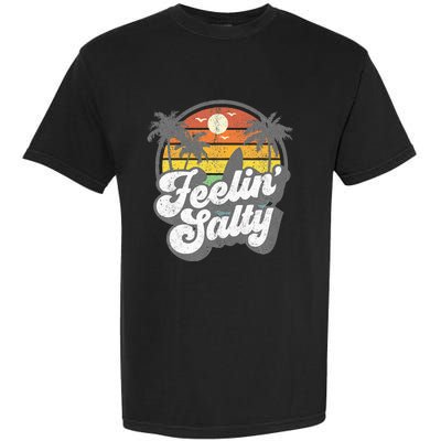 Feeling Salty Island Vacation Surfing Palm Garment-Dyed Heavyweight T-Shirt