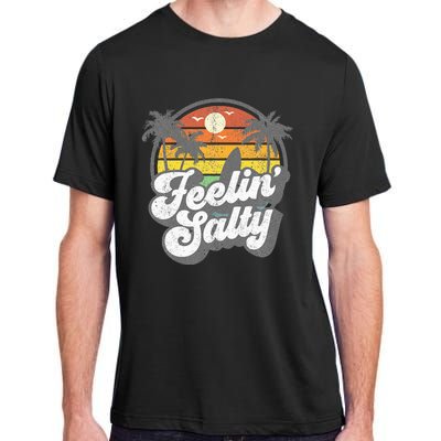 Feeling Salty Island Vacation Surfing Palm Adult ChromaSoft Performance T-Shirt