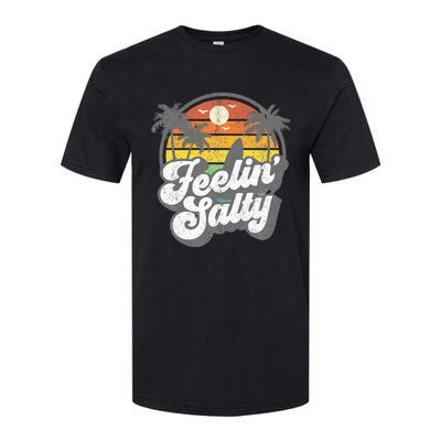 Feeling Salty Island Vacation Surfing Palm Softstyle CVC T-Shirt