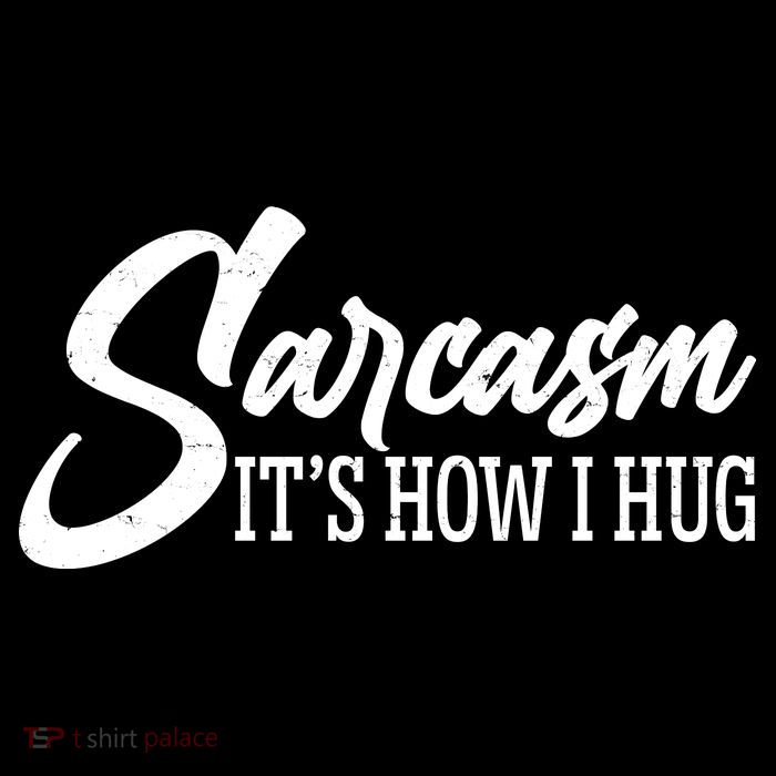 Funny Sarcasm It's How I Hug Stripe Pom Pom Beanie