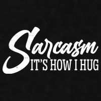 Funny Sarcasm It's How I Hug Ladies PosiCharge Tri-Blend Wicking Tank