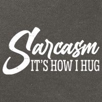 Funny Sarcasm It's How I Hug Cotton Canvas Backpack