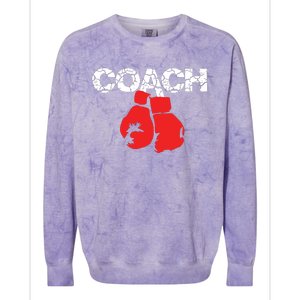 Funny Sport Instructor And Player Gift Funny Boxing Coach Colorblast Crewneck Sweatshirt