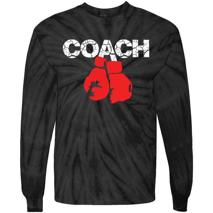 Funny Sport Instructor And Player Gift Funny Boxing Coach Tie-Dye Long Sleeve Shirt