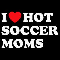 Funny Soccer I Love Hot Soccer Moms Drawstring Bag