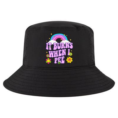 Funny Sarcastic Ironic It Burns When I Pee Inappropriate Cool Comfort Performance Bucket Hat