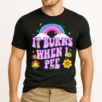 Funny Sarcastic Ironic It Burns When I Pee Inappropriate Performance Shirt