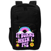 Funny Sarcastic Ironic It Burns When I Pee Inappropriate Impact Tech Backpack