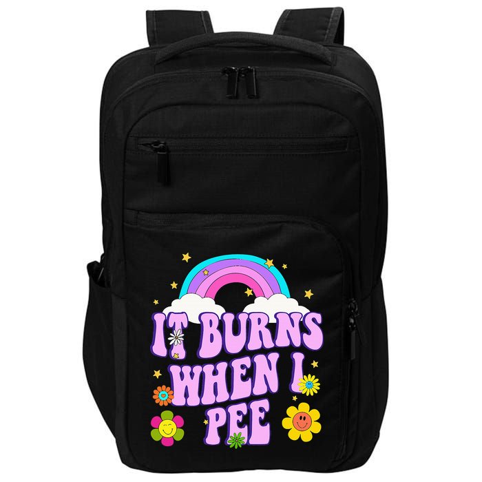 Funny Sarcastic Ironic It Burns When I Pee Inappropriate Impact Tech Backpack
