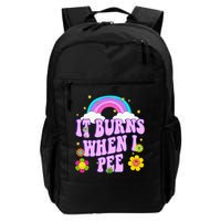 Funny Sarcastic Ironic It Burns When I Pee Inappropriate Backpack