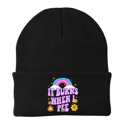 Funny Sarcastic Ironic It Burns When I Pee Inappropriate Beanie