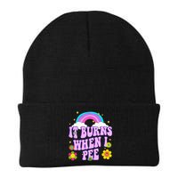 Funny Sarcastic Ironic It Burns When I Pee Inappropriate Beanie