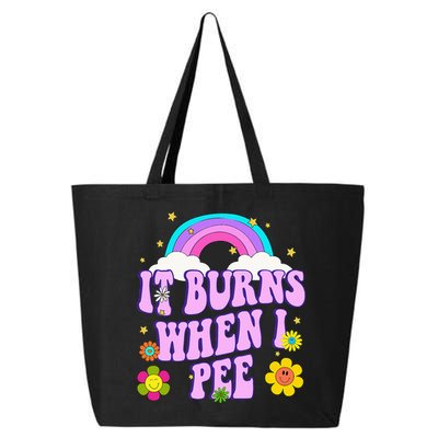 Funny Sarcastic Ironic It Burns When I Pee Inappropriate 25L Jumbo Tote