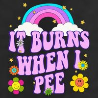 Funny Sarcastic Ironic It Burns When I Pee Inappropriate 25L Jumbo Tote