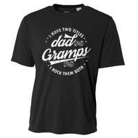 Funny Saying I Have Two Titles Dad & Gramps I Rock Them Both Cooling Performance Crew T-Shirt