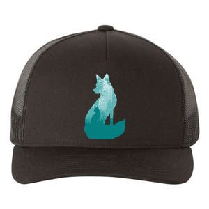 Fox Silhouette In The Forest Animal Hunter Hunting Yupoong Adult 5-Panel Trucker Hat