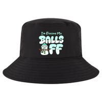 Funny Snowman I Am Freezing My Balls Off Cool Comfort Performance Bucket Hat