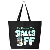 Funny Snowman I Am Freezing My Balls Off 25L Jumbo Tote