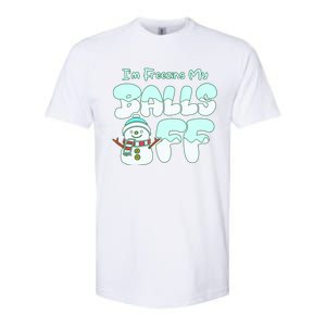 Funny Snowman I Am Freezing My Balls Off Softstyle CVC T-Shirt